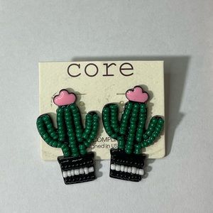 Cactus Post Back Earrings